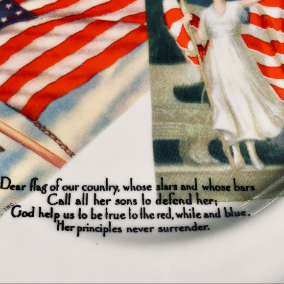 Rosanna Old Glory Porcelain Plate Made in Italy - Picture 4 of 5